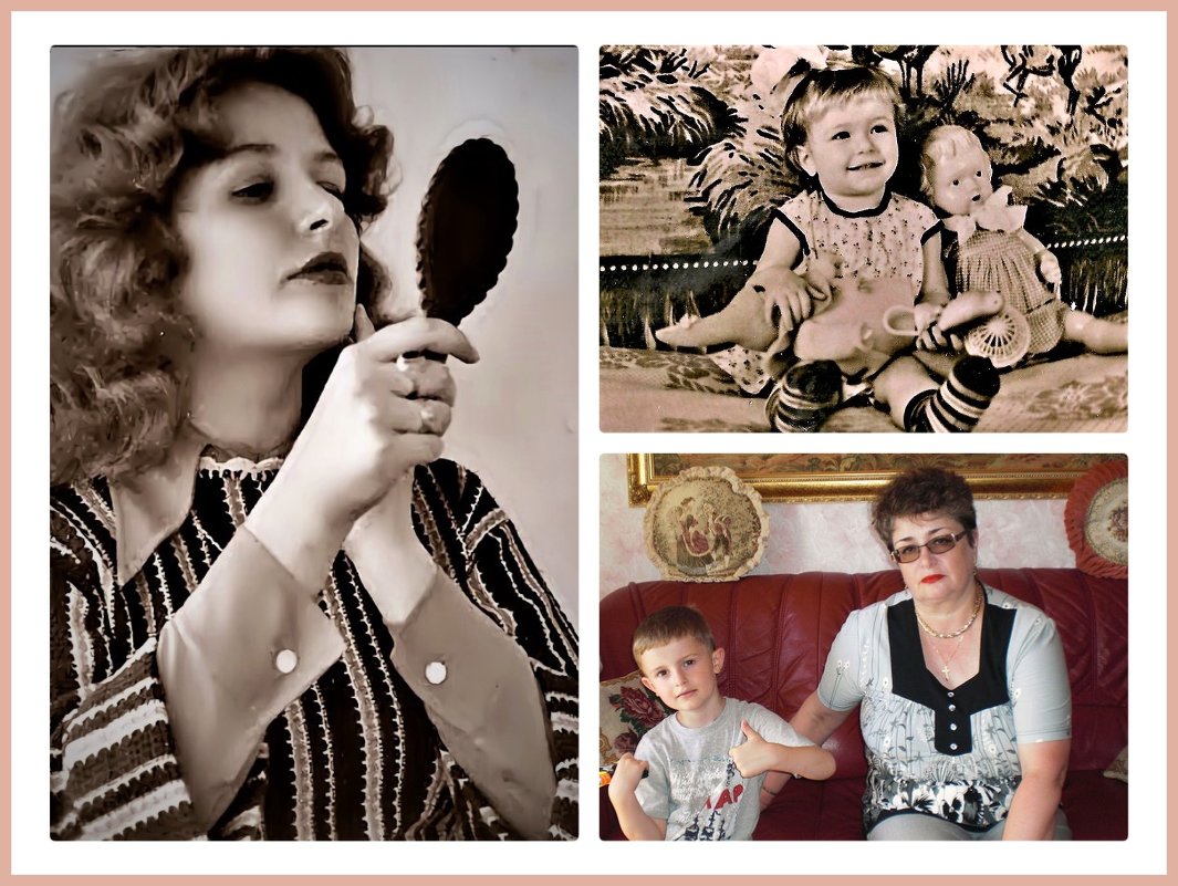 Три  возраста,ребенок,молодая  женщина  ,и  бабушка ! - backareva.irina Бакарева