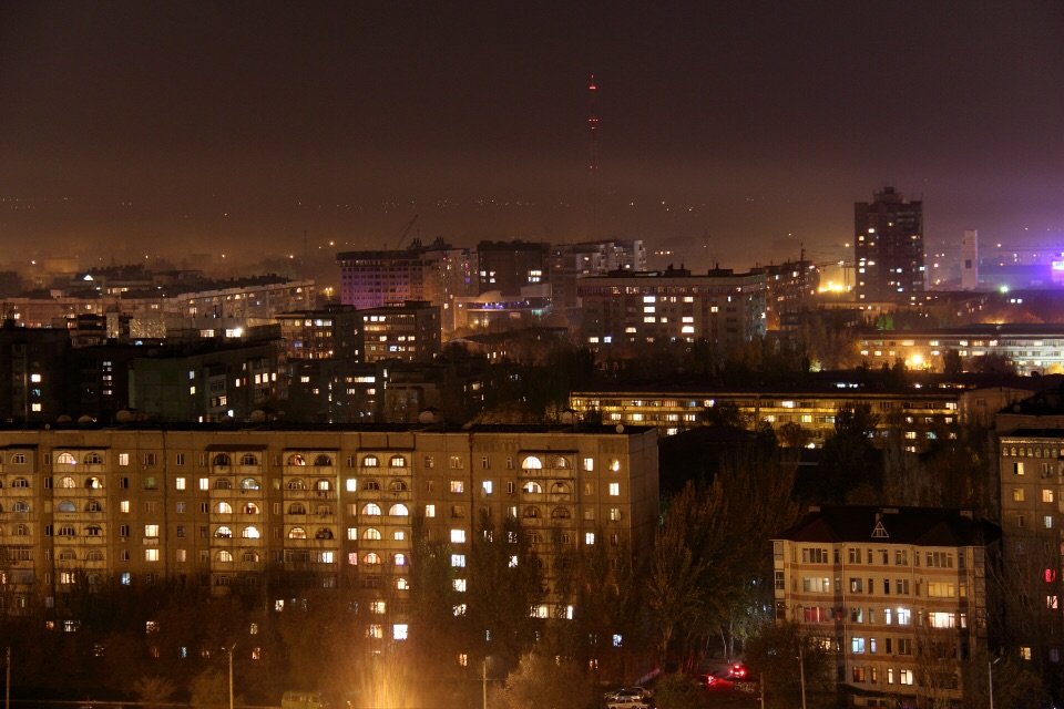 Ночной Бишкек. Кыргызстан - Михаил Овчинников