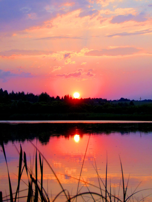Закат на озере - Anna P