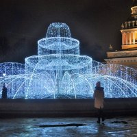 Новогодний световой фонтан. :: Ольга 