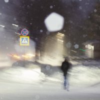 Ночь, снег, знак :: Сергей Вишняков