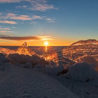 Зимний вечер на озере :: Виктор Желенговский