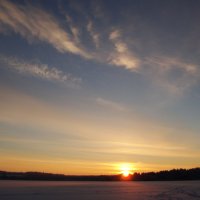 закат на озере Мичуринское :: Лилия 