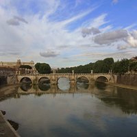 Рим, мост Святого Ангела :: Елена Гуляева (mashagulena)