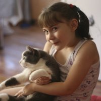 Кристина и её любимый кот Мусик :: Yana Kern