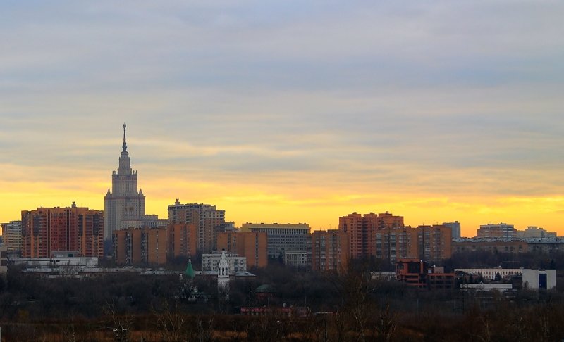 Вид на МГУ из Парка Победы - Анна Букина