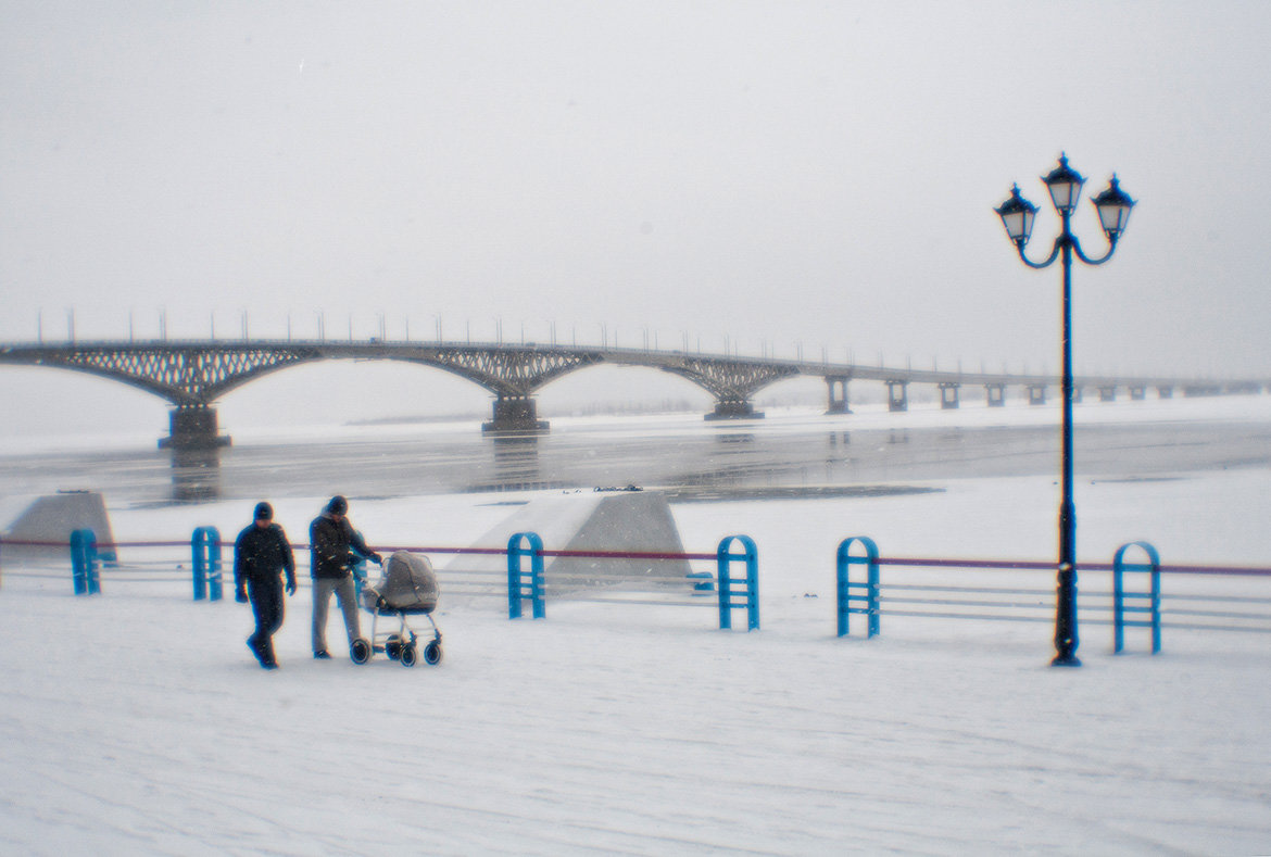 Мокрая зима 2014. Саратовский мост - Андрей Селиванов