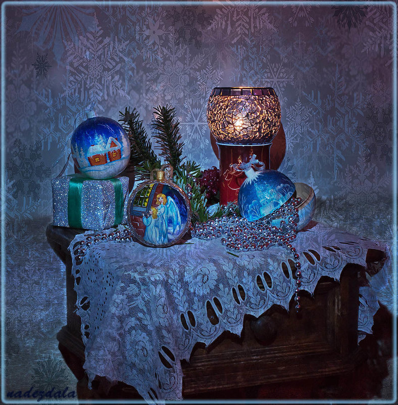 Синий вечер в Рождество - Надежда Лаптева