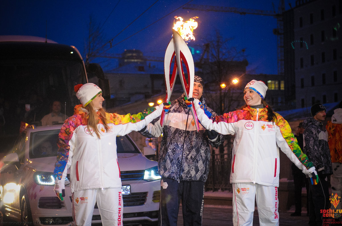 Эстафета Олимпийского огня - Максим Воробьев