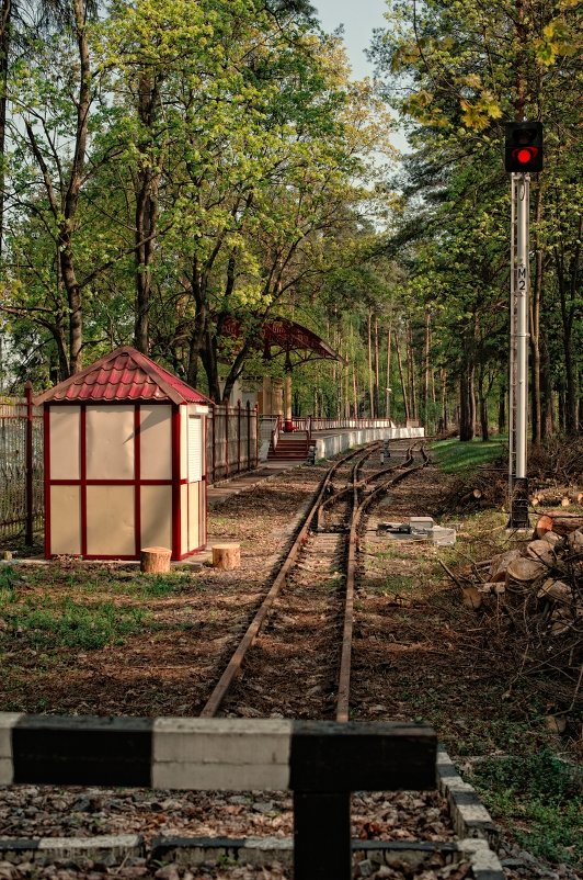 Конечная станция детской железной дороги - Aleks 