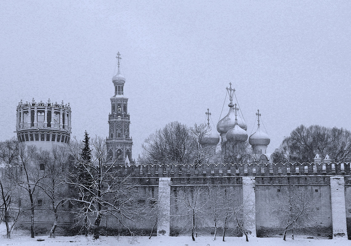 Зима. Новодевичий монастырь. - Алла Сердюк