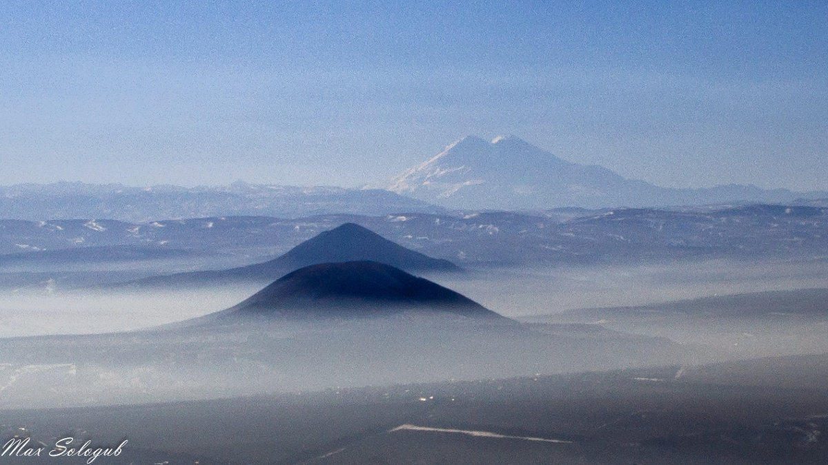 Вид на Эльбрус с горы Машук, Пятигорск - Макс Сологуб