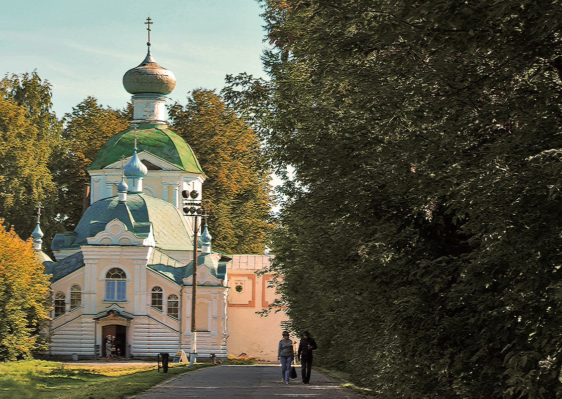 Вход на территорию Тихвинского Богородичного Успенского мужского монастыря - Марина Шубина