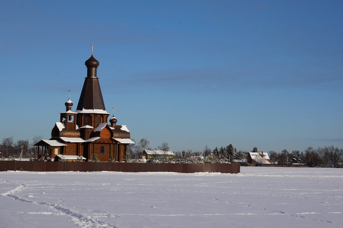 деревянная церковь - Мария Алленова 