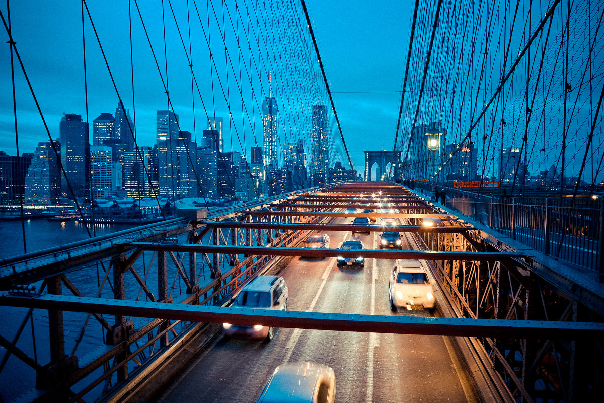 Sunset at Brooklyn Bridge - Katya McGrath 