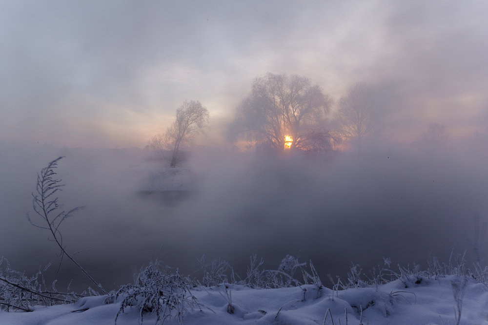 Зимний восход солнца - Олег Самотохин