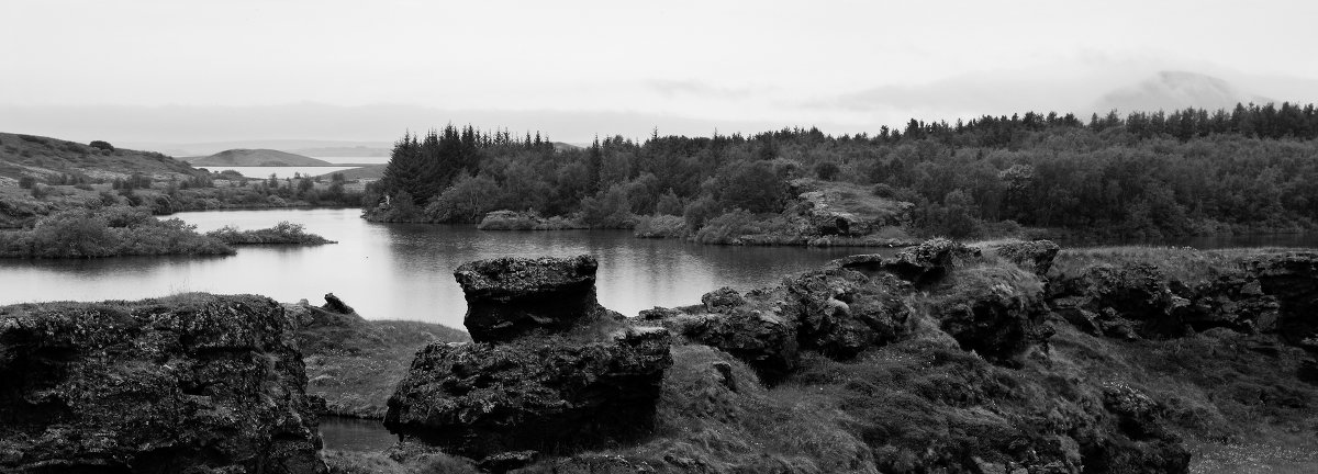 Туман над озером Миватн (Исландия) - Олег Неугодников