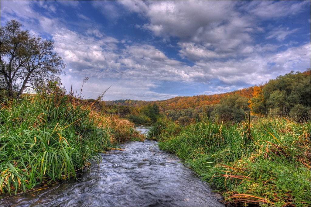 Протока осенью на реке Осетр - Nikita Volkov