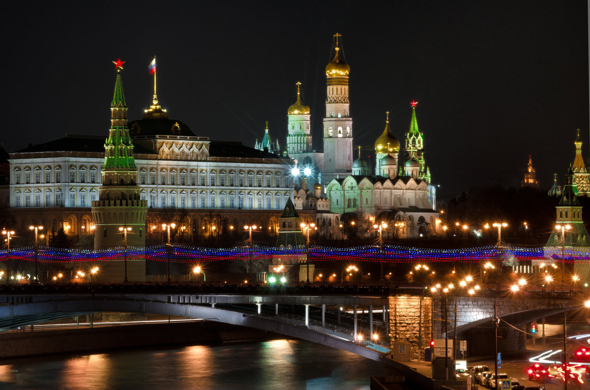 Ночной Московский Кремль