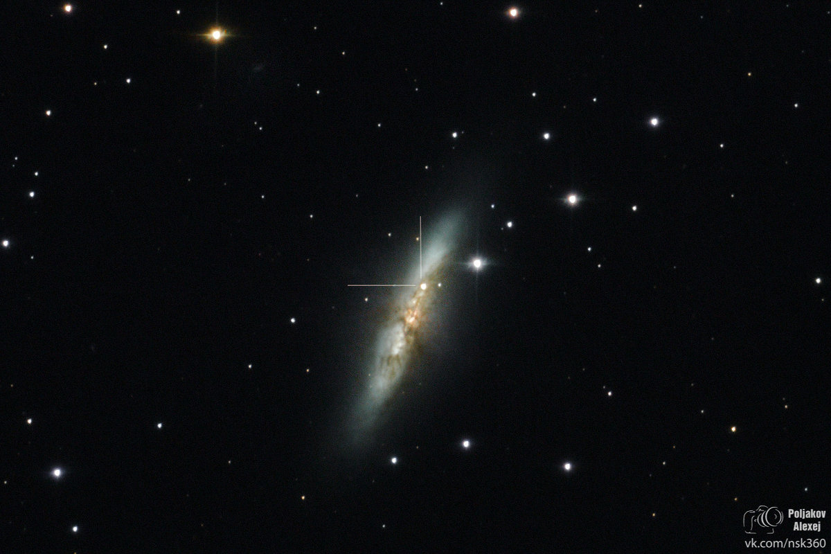 Сверхновая в галактике М82 (Созвездие Большая Медведица) - Алексей Поляков