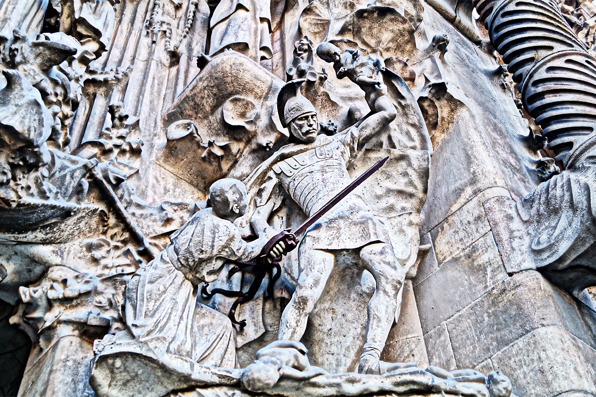 Элемент стены храма Святого Семейства в Барселоне - Alex 