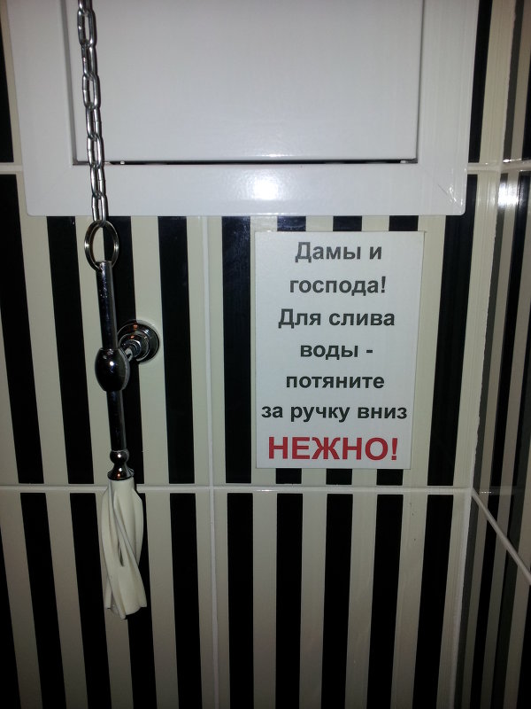 Использование грубой силы в туалете строго запрещено!!! - Михаил Чумаков
