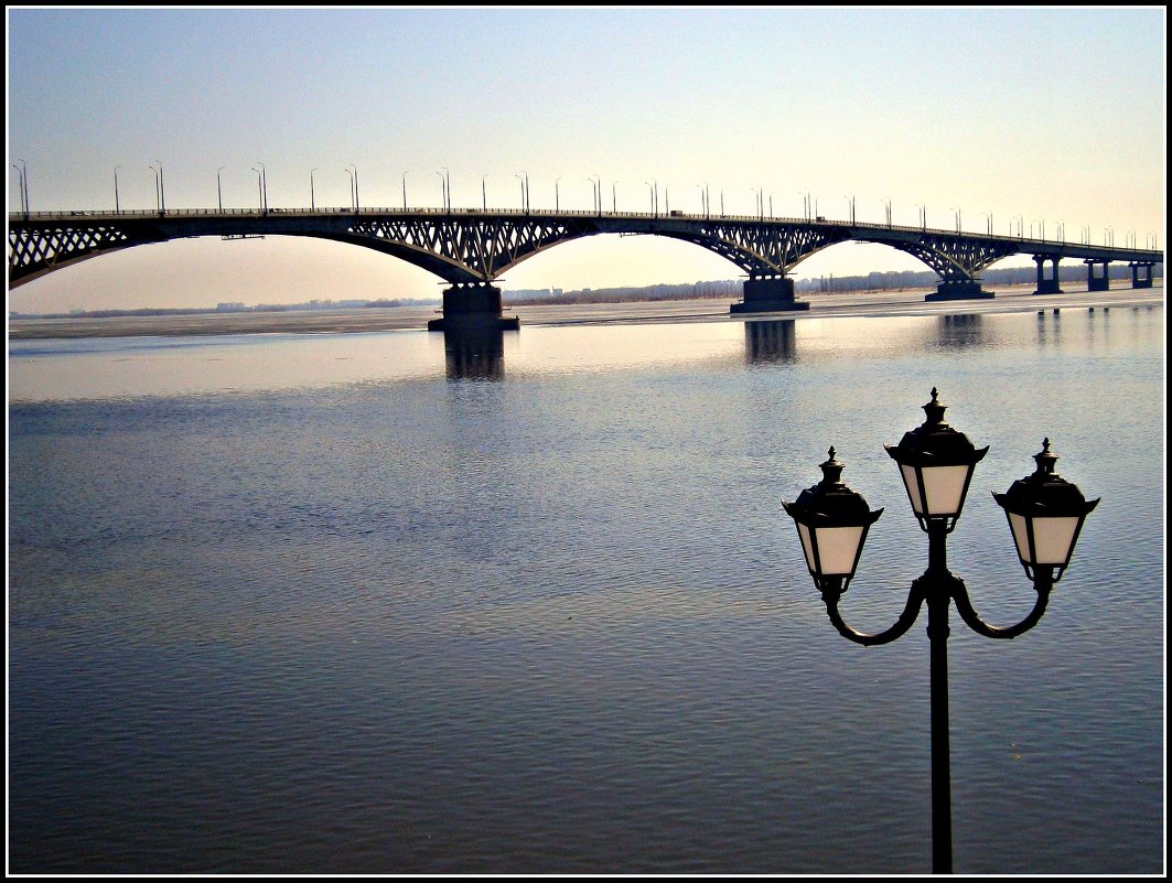23.03.2014. Саратов. Мост через Волгу - Лариса Коломиец