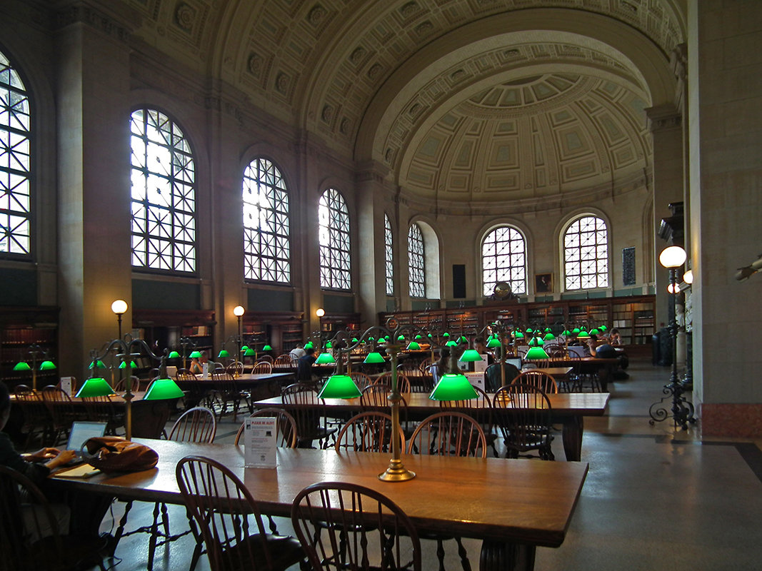 Читальный зал общественной библиотеки, Бостон - Vladimir Dunye