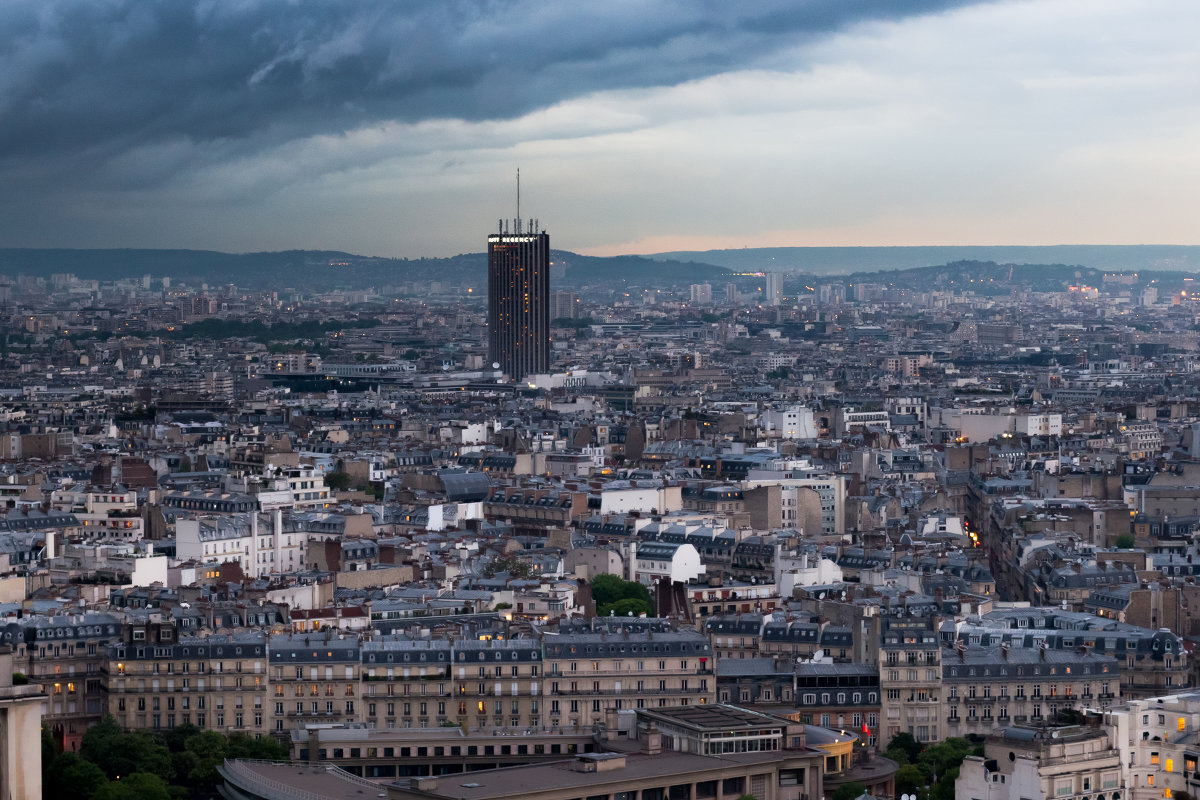 Париж ночной - вид сверху с "Башни" - Ирина Кеннинг