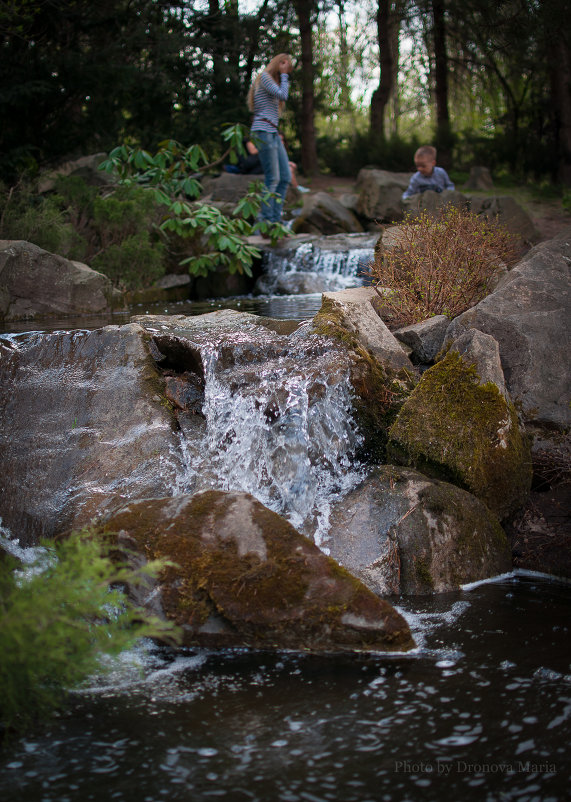 Водопад в Японском саду - Мария Дронова