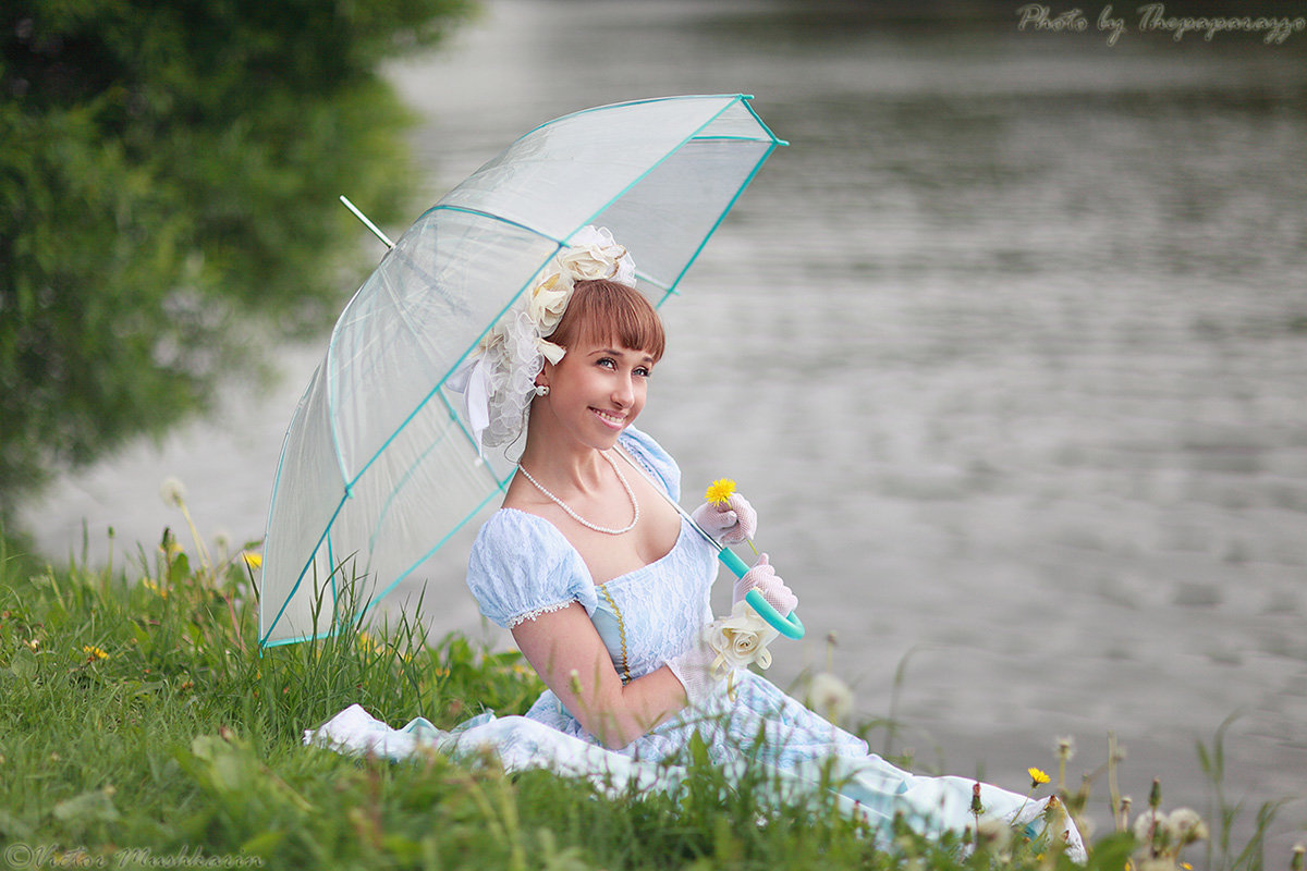 Historical picnic (in white-blue dress) - Виктор Мушкарин (thepaparazzo)
