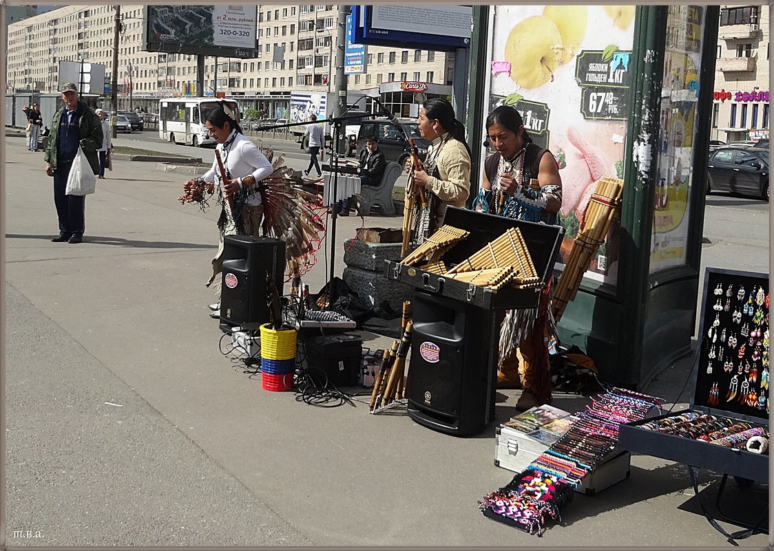 Концерты индейцев на улицах Санкт-Петербурга - Вера 