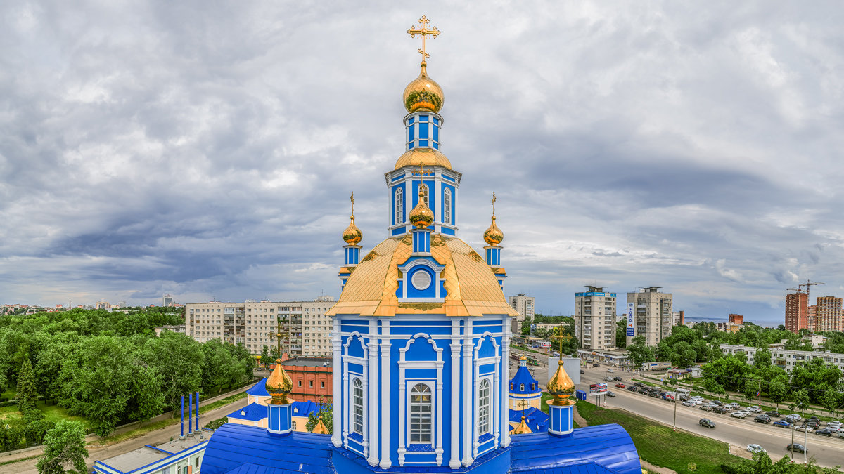Панорама с колокольни Спасо-Вознесенского собора - Петр Сквира
