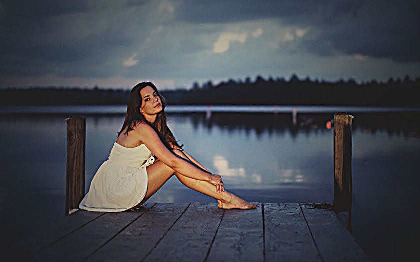 #девушка в озере - Ольга Клевцова