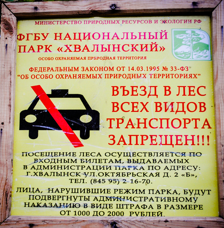 табличка в лесу - Ринат Каримов