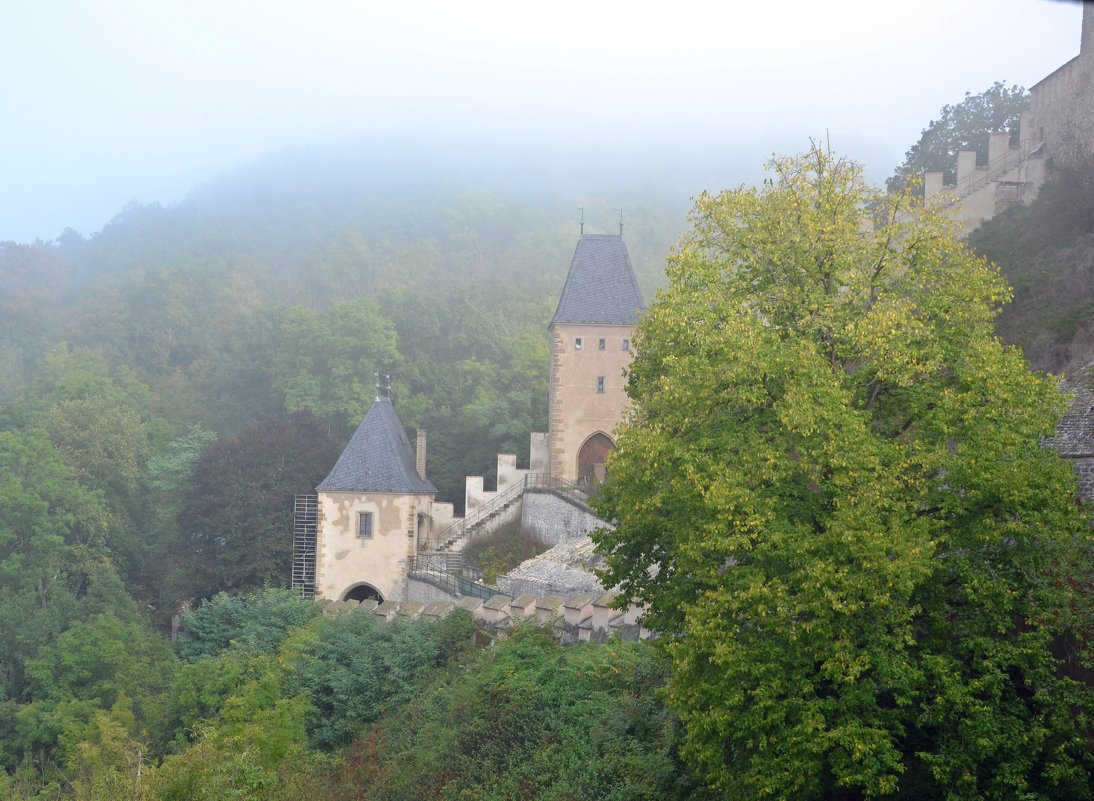 Замок Карлштейн в тумане - zhanna-zakutnaya З.
