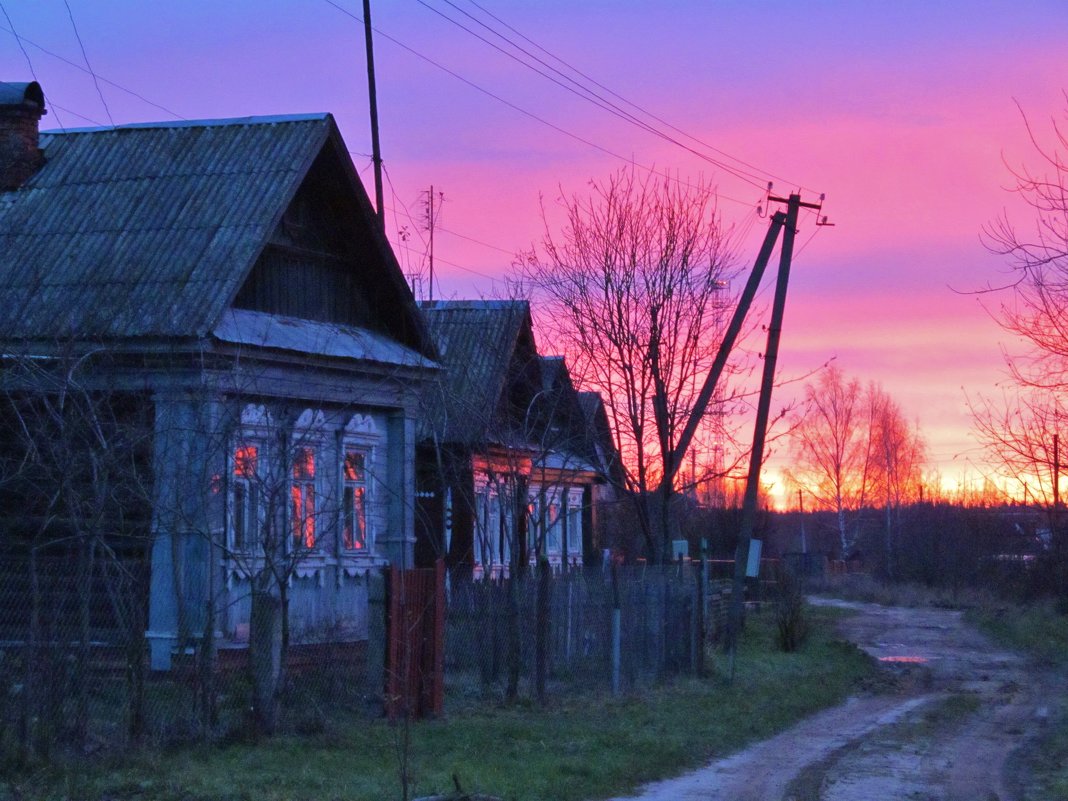 Осениий пламенный рассвет. - Елена Солнечная