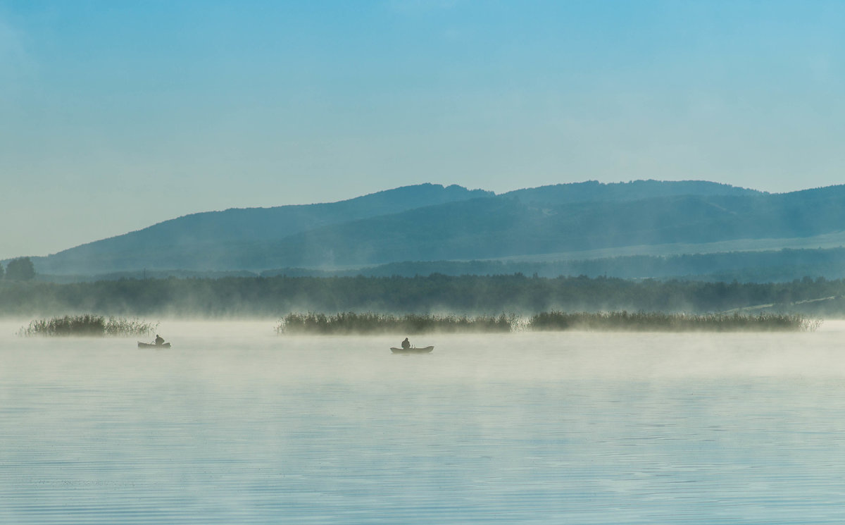 Раннее утро на озере Узункуль - Александр Шамов