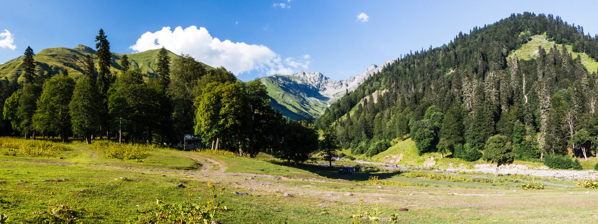 Панорама гор Абхазии - Андрей Гриничев
