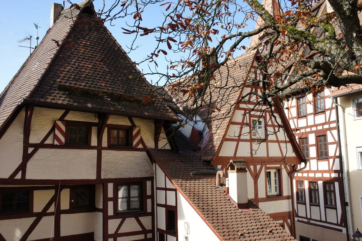 Самый старый фахверковый дом Нюрнберга, 1338 г. - Елена Павлова (Смолова)