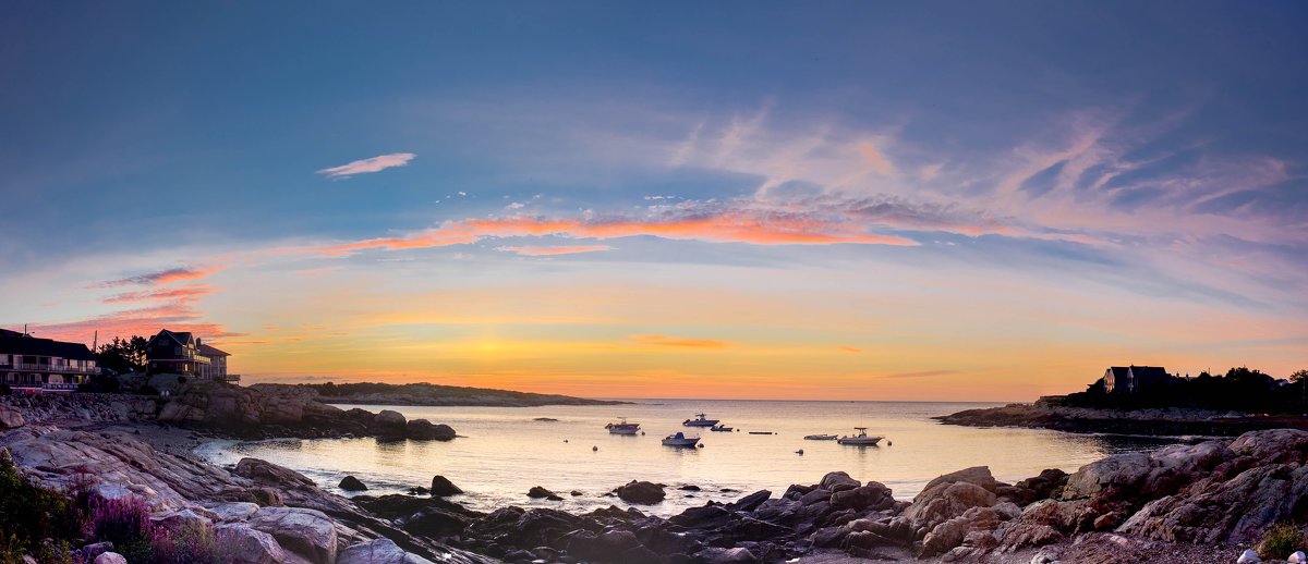 Восход в Rockport, Mass - панорама - Vadim Raskin