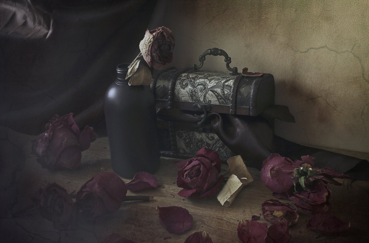 композиция с мертвыми цветами 2 - Марина Торопова