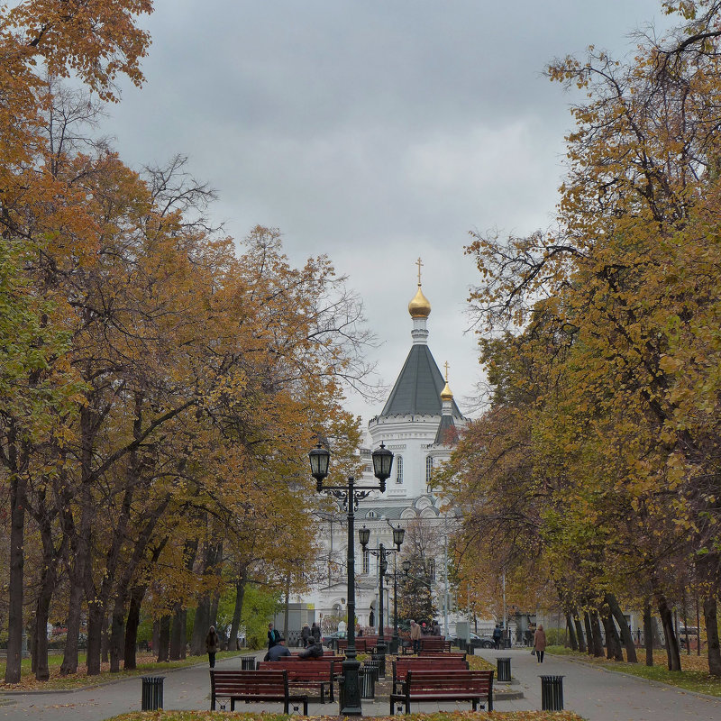 Пасмурная осень в Москве - Евгений Кривошеев