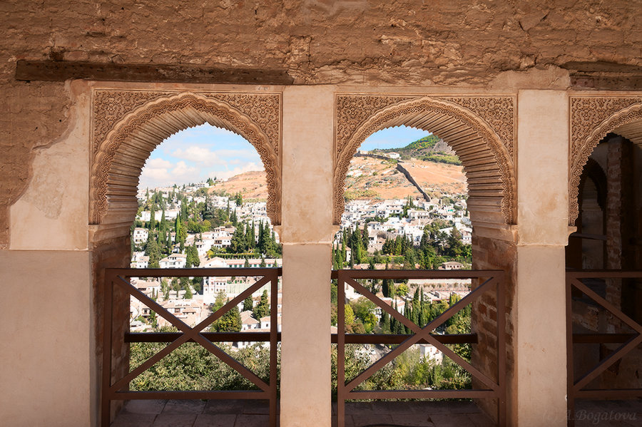 Вид на Гранаду из окон Альхамбры - Анастасия Богатова