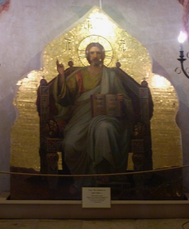 Мозаичная икона "Спас на троне" с мавзолея Дмитрия Пожарского - Galina Leskova
