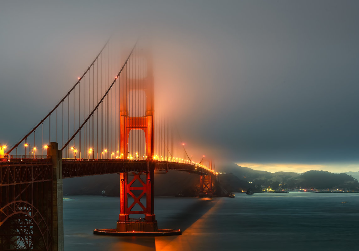Дмитрий Виноградов - Туманый вечер, Golden Gate Bridge, San Francisco - Фотоконкурс Epson