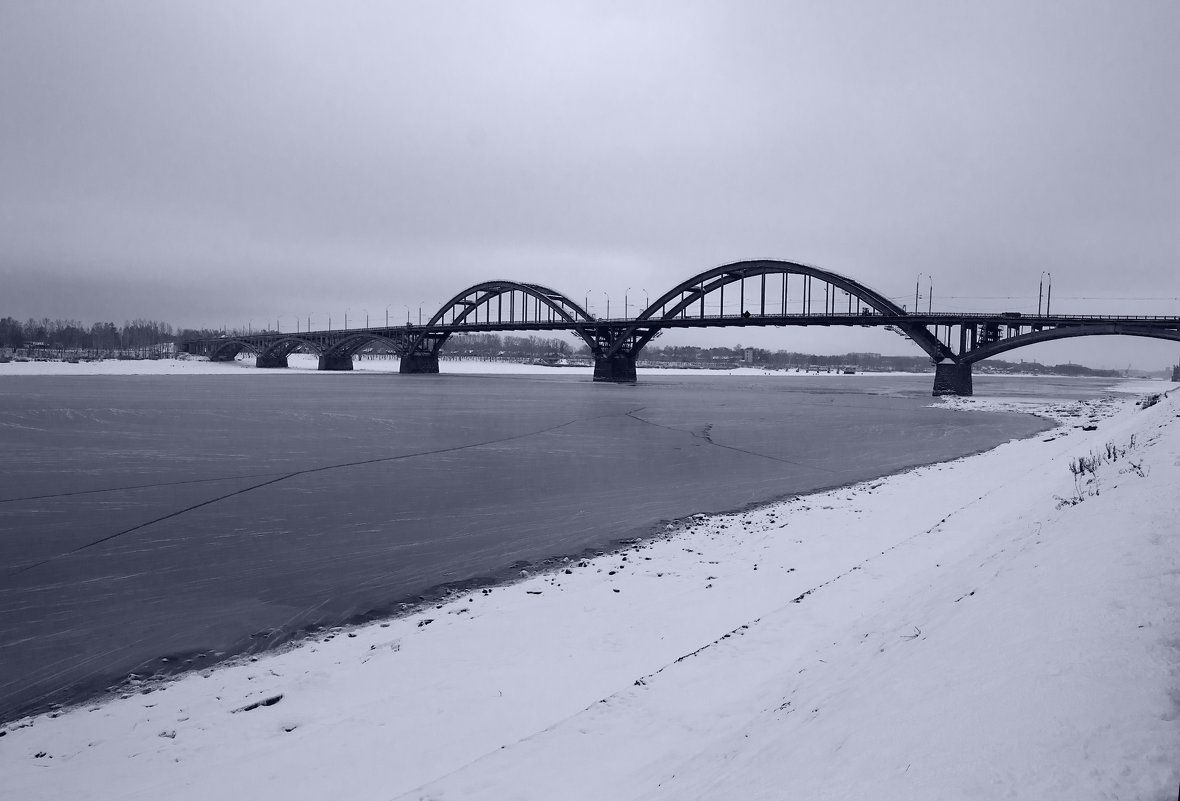 Мост в Рыбинске - D. Matyushin.