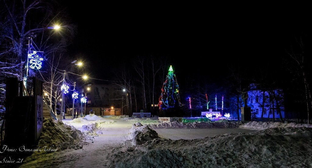 2 часа ночи...Тишина... Только скрипит снег под валенками Деда Мороза! ))) - Виталий Левшов