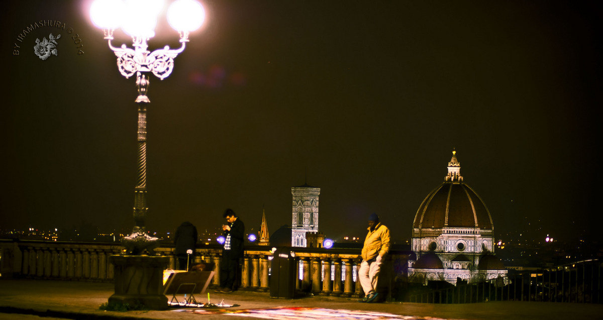 CITY IN THE NIGHT by iramashura 2014, FIRENZE, TOSCANA, ITALIA, 20/12 - ira mashura