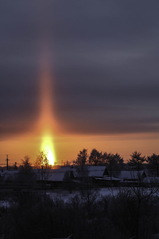 Закат 07.01.2015. Солнечная свеча - Наталья 